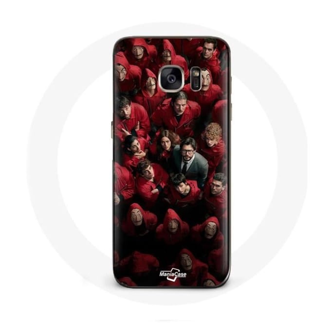 Coque - La casa de papel - Samsung Galaxy S7 - Souple - Noir - Affiche