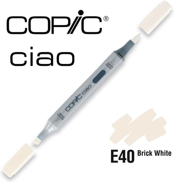 Copic Ciao Marker E40 Brick White