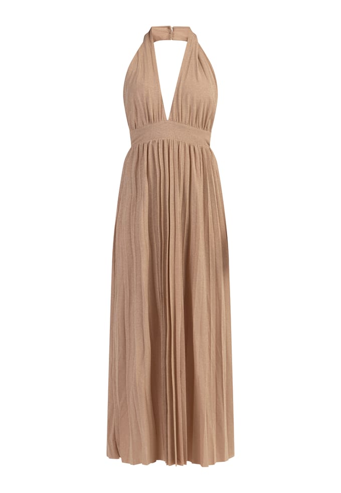 Faina Maxi jurk Dames goud