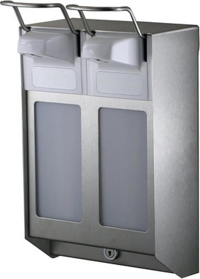 MediQoline | Zeep & desinfectiemiddeldispenser | 500 ml | RVS