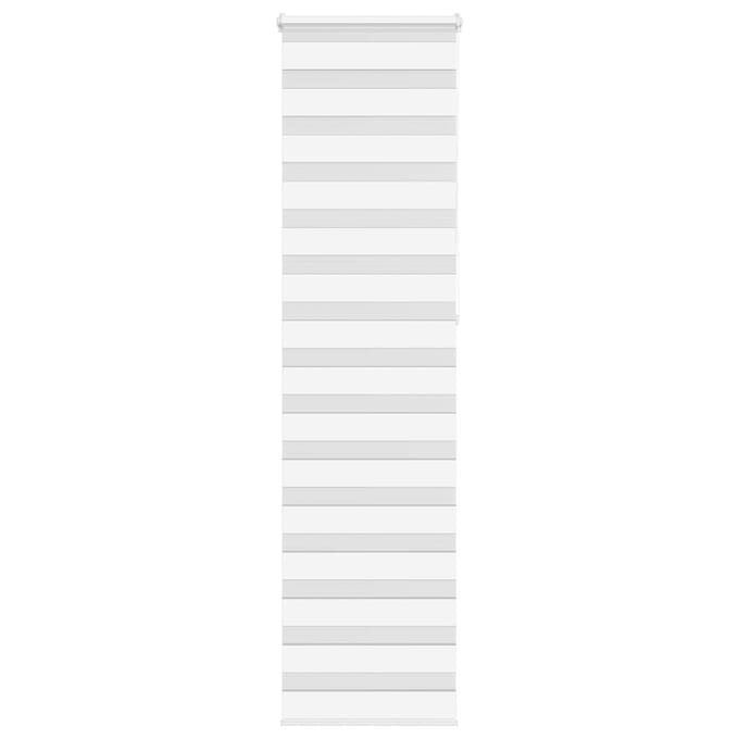 vidaXL - Zebra - rolgordijn - 60x230 - cm - stofbreedte - 55,9 - cm - polyester - wit