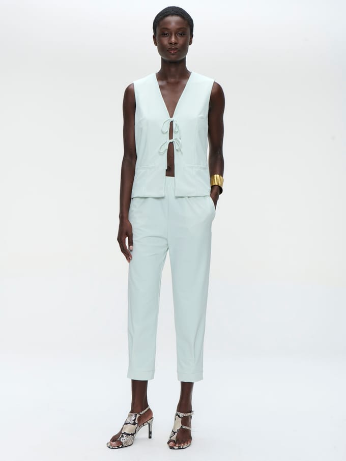 Villa structure tech jersay vest | Aloe - Aloe / S