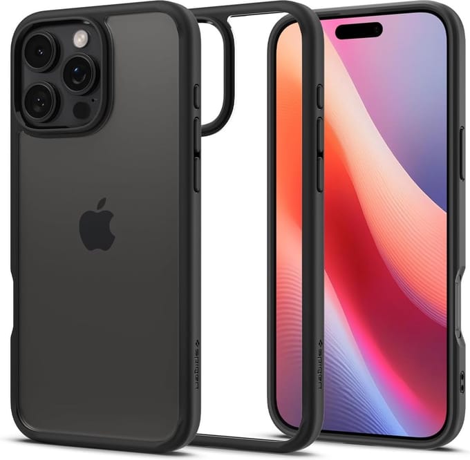 Spigen Geschikt voor Apple iPhone 16 Pro Max - Ultra Hybrid - Back Cover Hoesje - Transparant