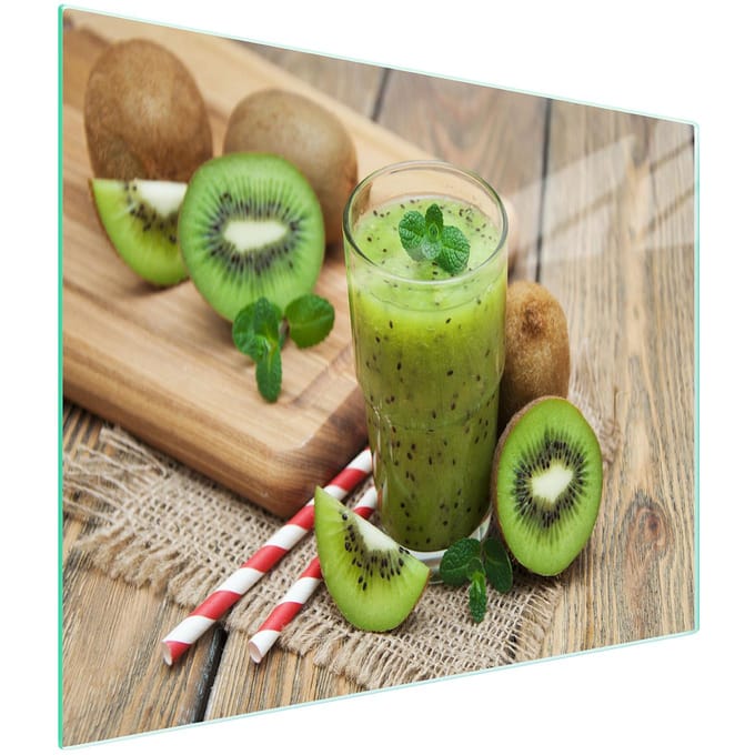 TMK ArtDeko - Snijplank - Glas - 52x30 cm - Kiwi Motief