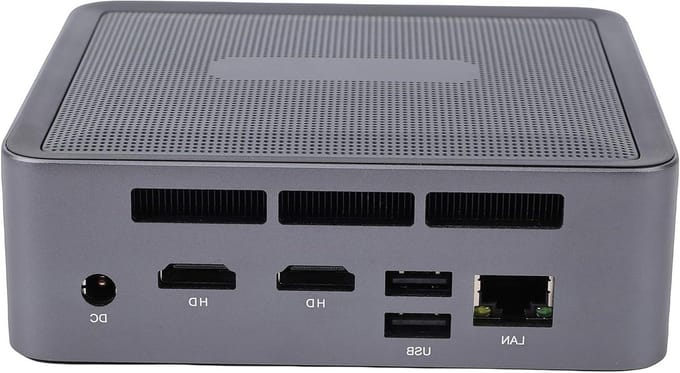 Mini PC - Compacte Computer Desktop - Multitasken en Gaming - Ryzen 7 5825U Processor - Dubbel 4K Display - Zwart