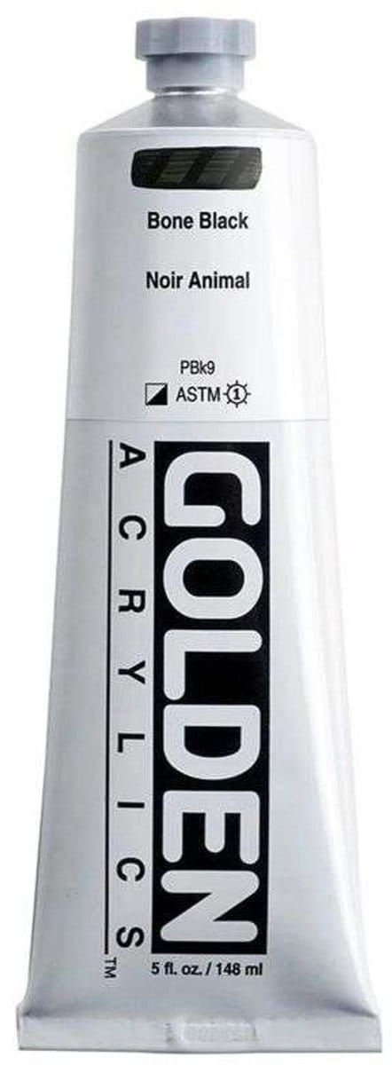 Golden Heavy Body Acrylverf Beenderzwart 148 ml