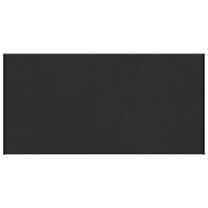 vidaXL - Raamdorpel - Zwart - met - houtnerf - 80 - x - 40 - x - 4,5 - cm - PVC