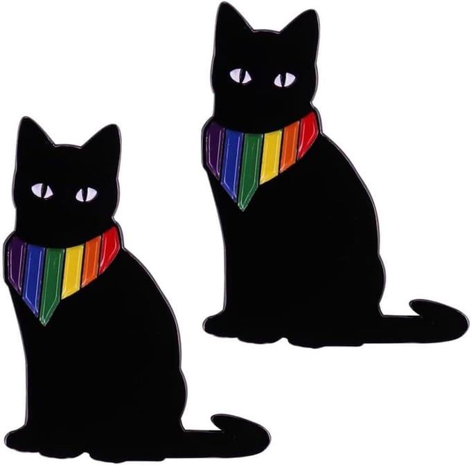 Pride Pins - Embleem Set - Persoonlijke Stijl - Regenboog Ontwerp - 2 Stuks - Multicolor