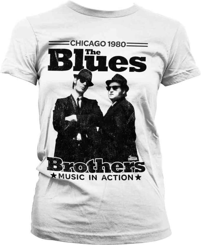 The Blues Brothers Dames Tshirt -S- Chicago 1980 Wit