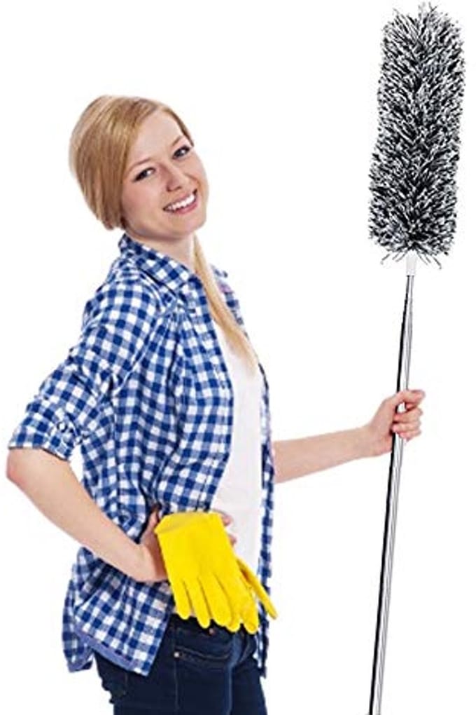 Uitschuifbare Microvezel Duster met Telescoopstang voor het Reinigen van Plafondventilatoren, Jaloezieën en Meer