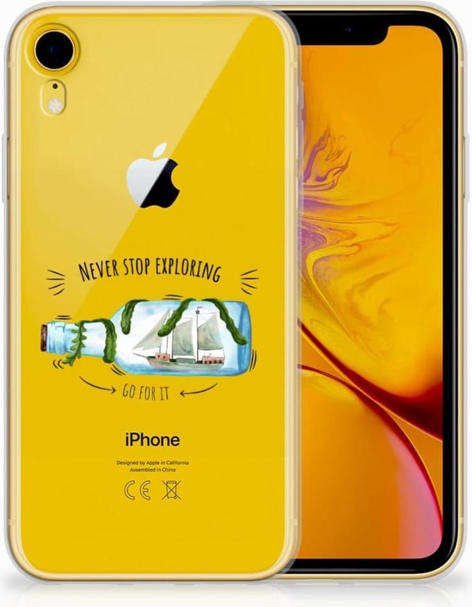 Apple iPhone Xr Telefoonhoesje met Naam Boho Bottle