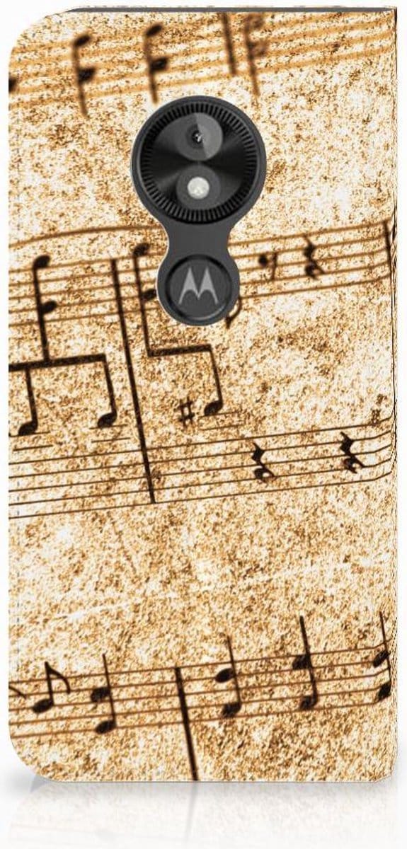 Standcase Hoesje voor Motorola Moto E5 Play Stand Case Bladmuziek