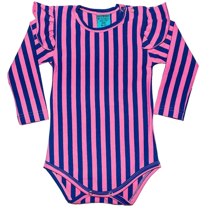 Lange mouwen en pofmouwen body baby Raspberry Republic