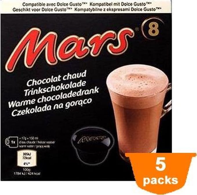 Mars - Warme Chocoladedrank (Dolce Gusto Compatible) - 5x 8 Capsules
