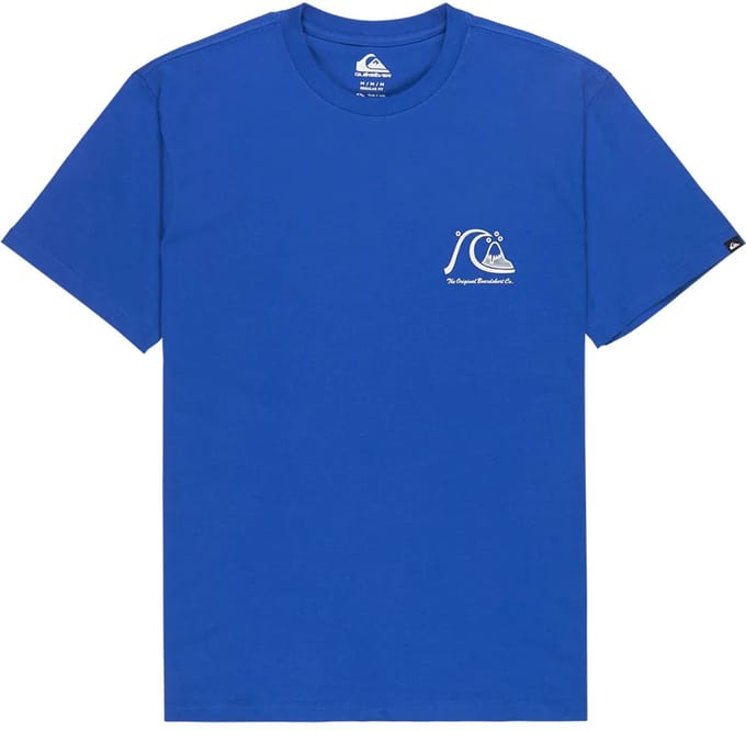 Quiksilver Evo Original Bs T-shirt Met Korte Mouwen Blauw M Man