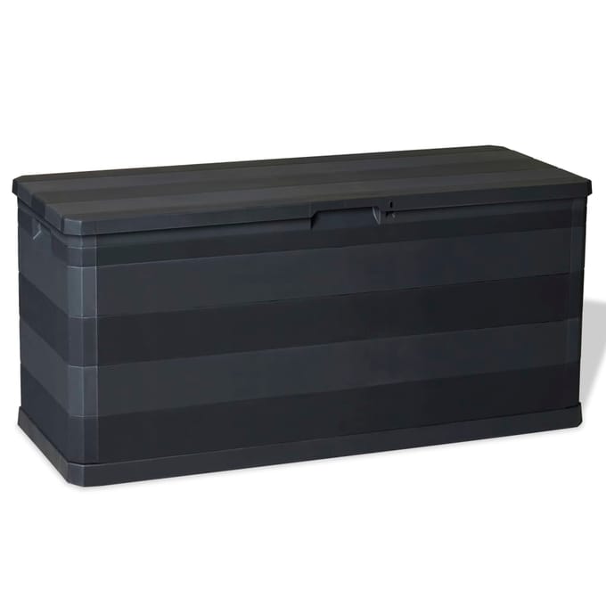 vidaXL - Tuinbox - 117x45x56 - cm - zwart