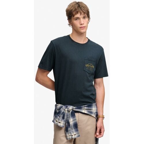 Superdry Trade Loose T-shirt Blauw Grootte: L