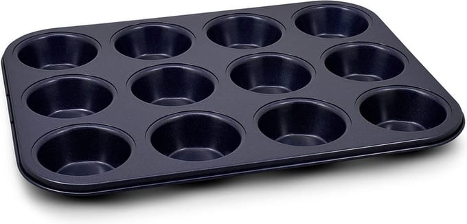 Zyliss Muffinvorm 12 Stuks - Koolstofstaal - 35 x 27cm - H 2,8cm