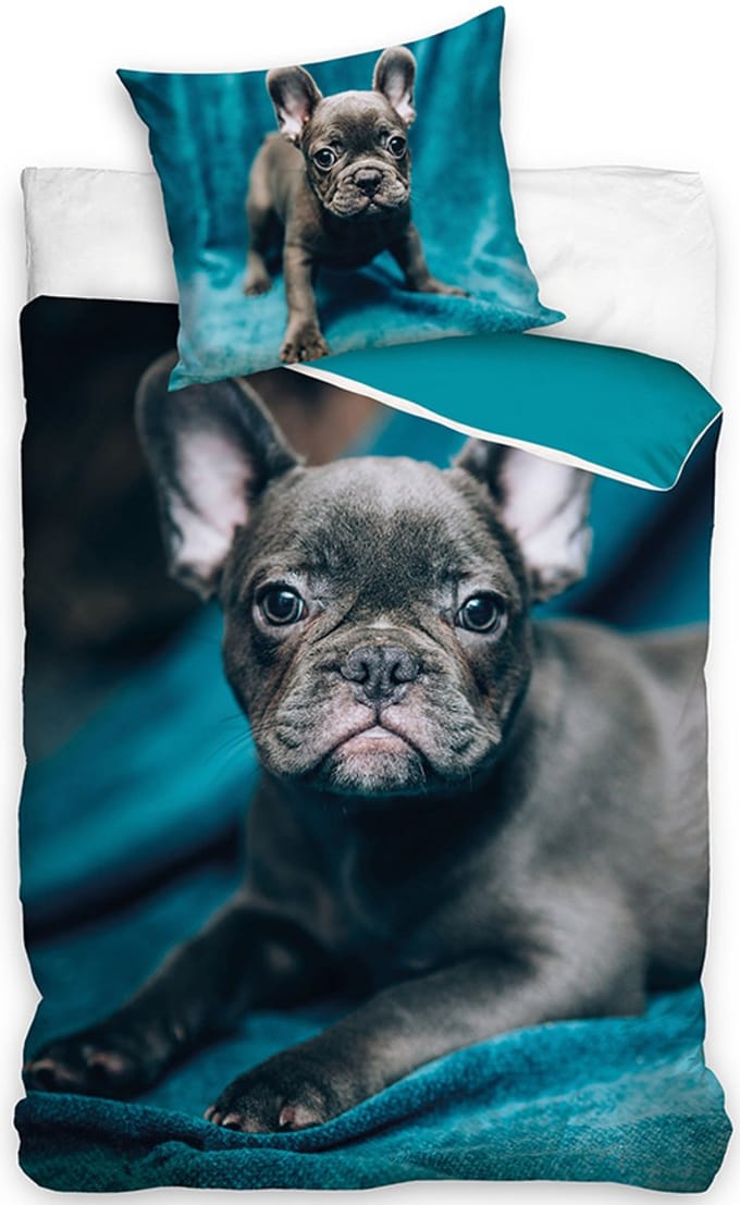 Dreamee Dekbedovertrek Pitbull puppy - 140 x 200 cm - Katoen
