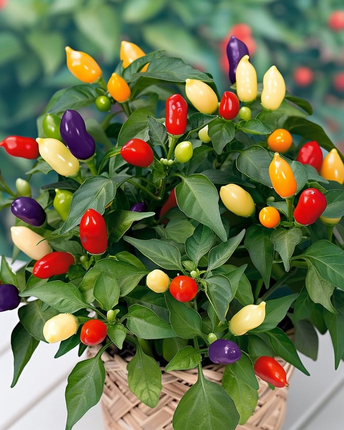 2 sets - Sierpeper Zaden Dwarf Mixed Capsicum Annuum Potplant Binnen Buiten
