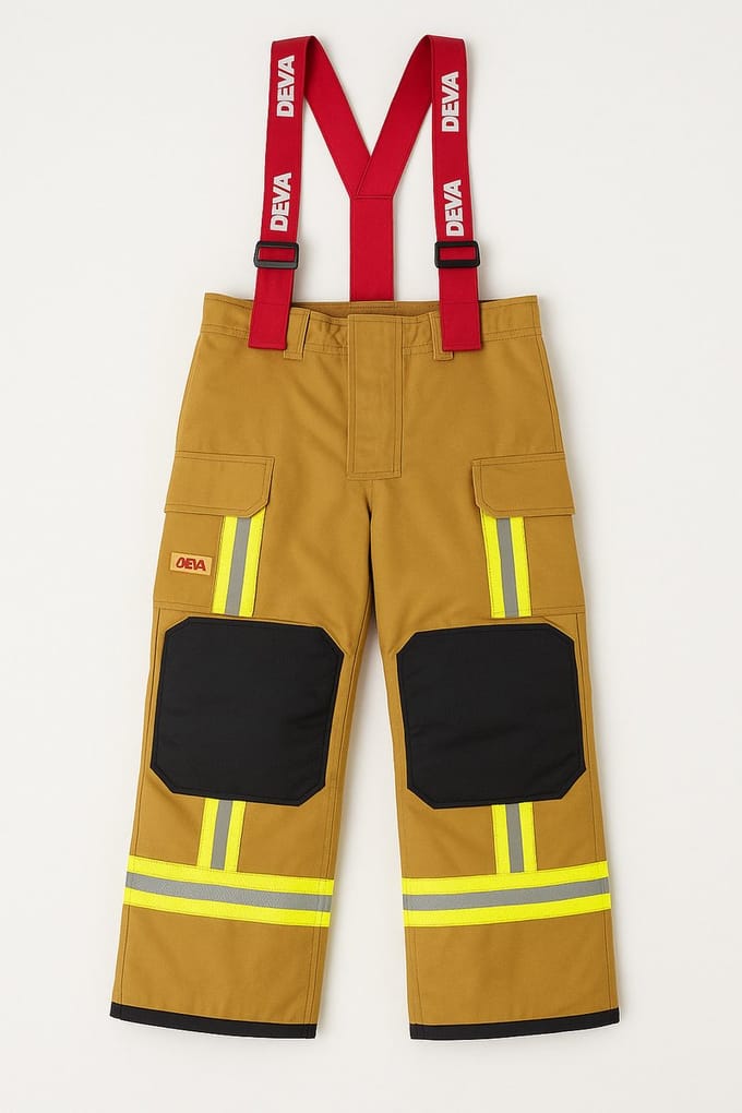 Brandweerbroek - Tiger Plus- DEVA - Zandkleur - Maat 170-176
