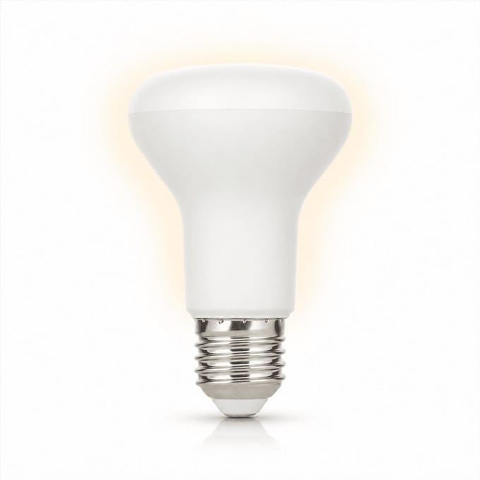 1x Reflector Spaarlamp E27 - 11W - Warm Wit Licht (2700K) - 660 lm - 8 jaar - Niet Dimbaar - R63