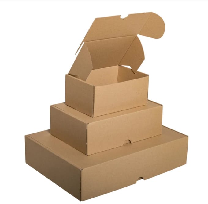 25 x Ecologische Bruine Postdozen/ Verzenddozen formaat A5 22,5 x 15,5 x 8 cm Doosjes karton postdoos cadeaudoos