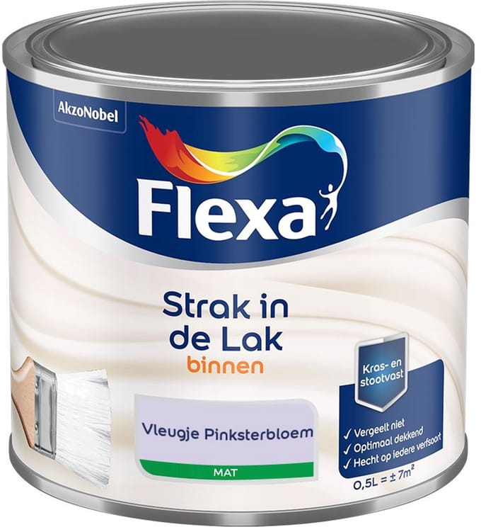 Flexa - Strak In De Lak Binnenlak Mat - Vleugje Pinksterbloem - Mengverf - 500 Ml
