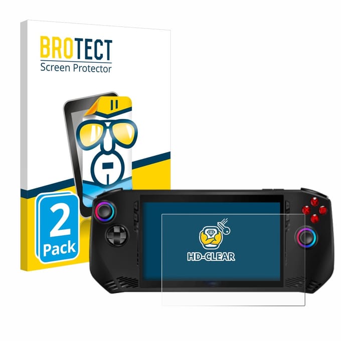 BROTECT - Screenprotector voor MSI Claw A1M - Folie Beschermfolie transparant 2 Stuks