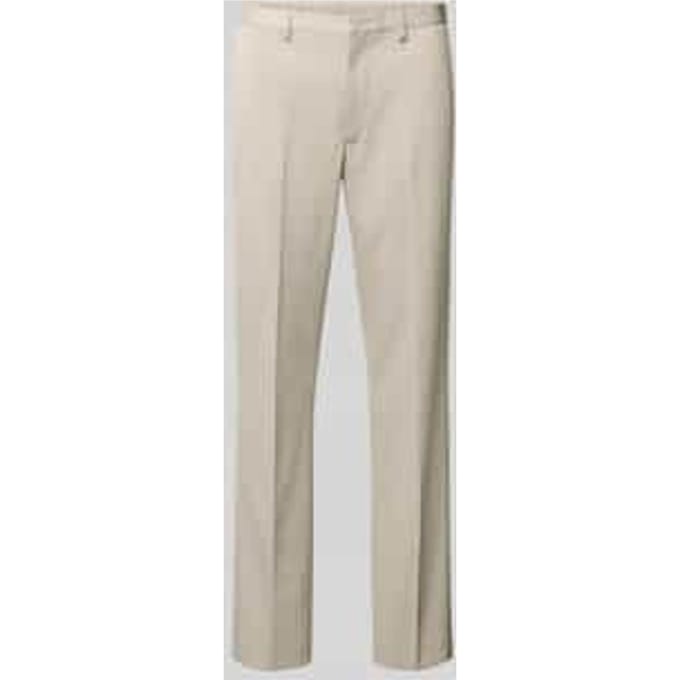 Stoffen broek met achterzakken