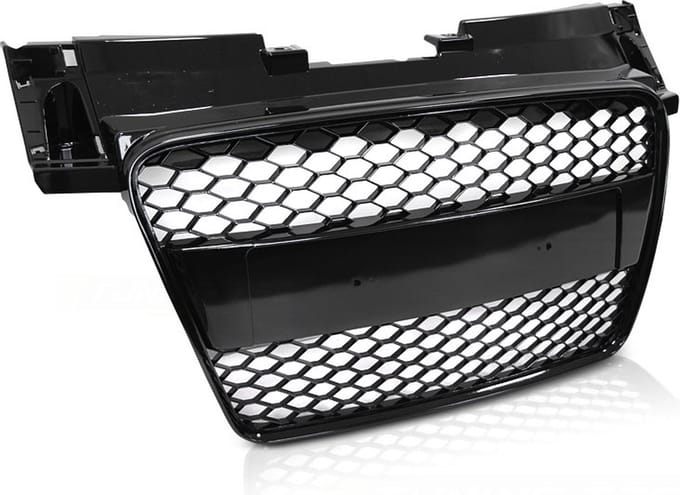 Auto grille - geschikt voor AUDI TT 06-14 coupe/roadster - sport - glanzend zwart