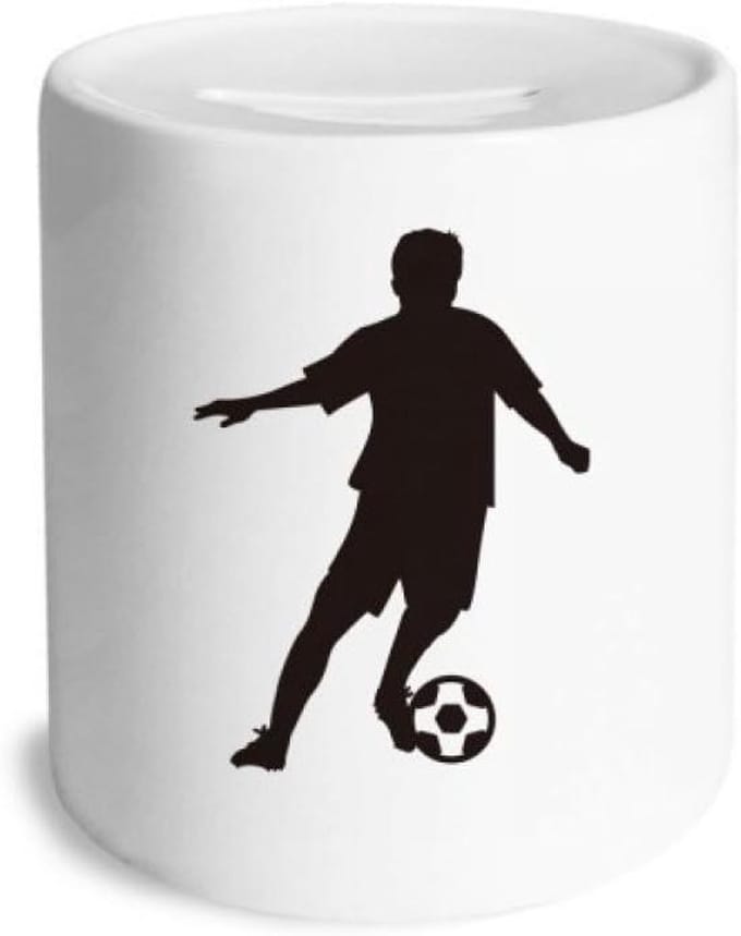 Voetbal Spaarpot - Munt Case - Geld Besparen - Verwijderbare Rubberen Stop - 9 cm Hoog - Meerkleurig