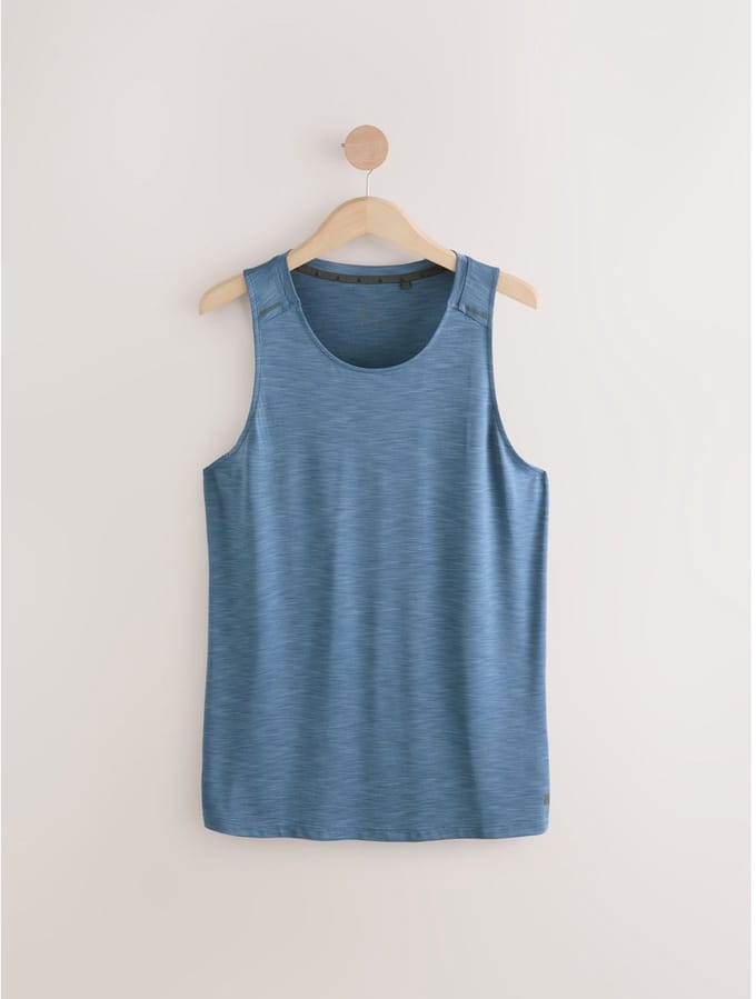 Next - Heren - Active Gym trainingshemd - Blauw