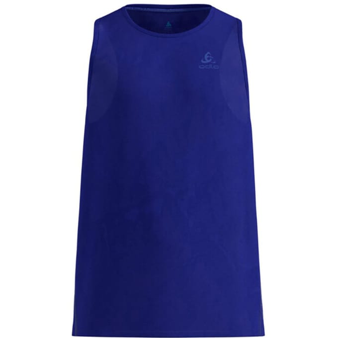 Odlo Odlo Tank crew neck ZEROWEIGHT ENGINEERED CHILL-TEC BLAUW - Maat M