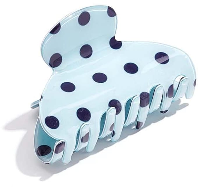 Haarclips met stippen, imitatieacetaat, dagelijkse accessoires - Blauw