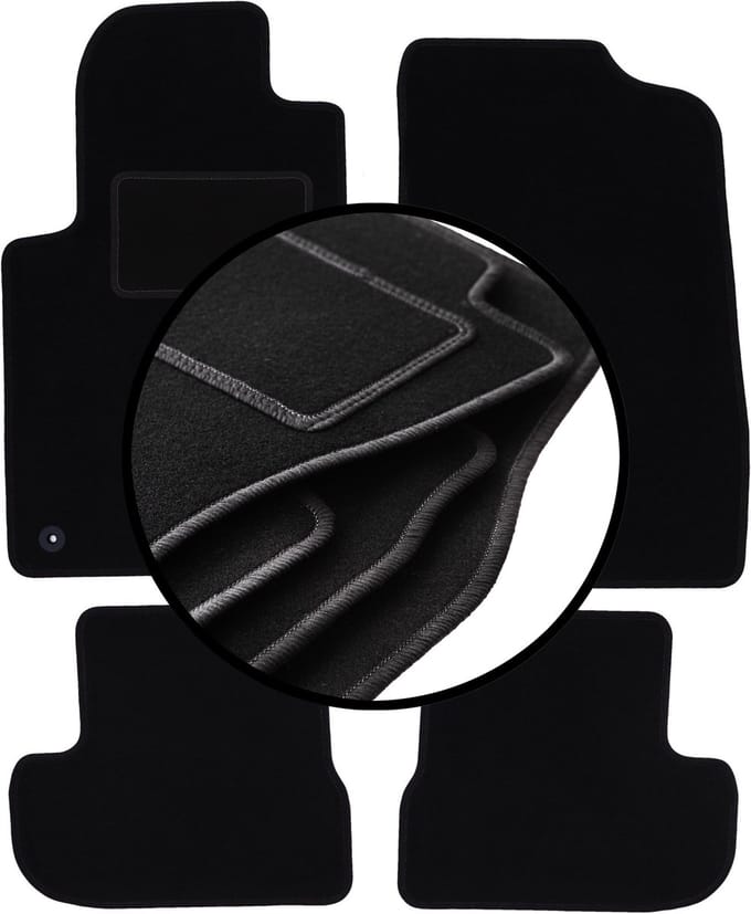 Complete set veloursmatten voor: Peugeot 207CC coupé, cabrio (2006-2012)