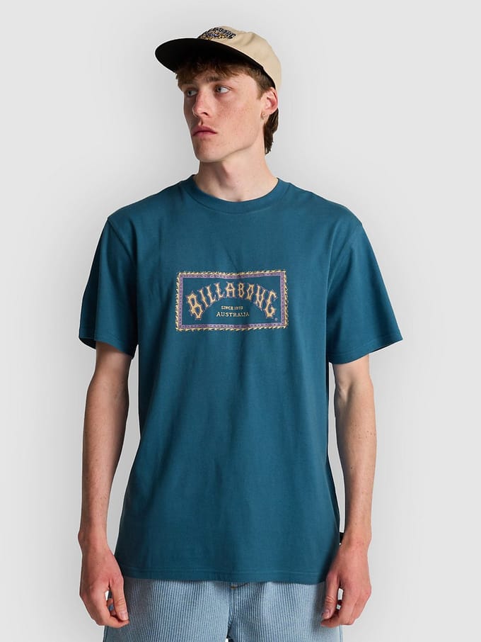 Billabong Arch Frame T-shirt Met Korte Mouwen Blauw S Man