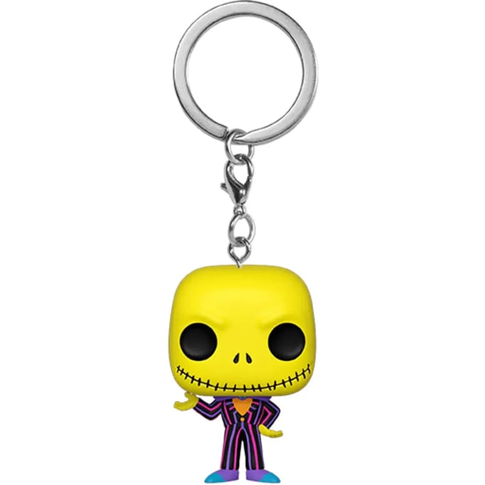 Funko Pocket Pop! Sleutelhanger: The Nightmare Before Christmas - Jack Skellington (Blacklight)