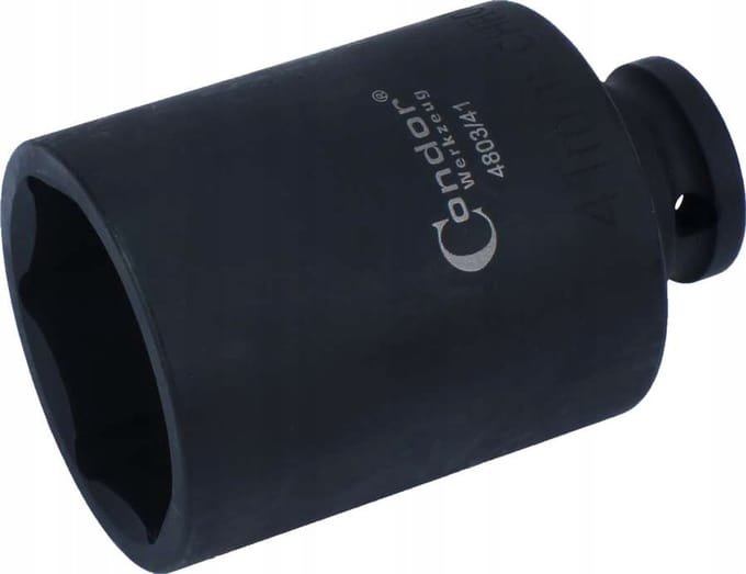 Slagdoppenset 1/2", 41 mm, 6-kant, lang