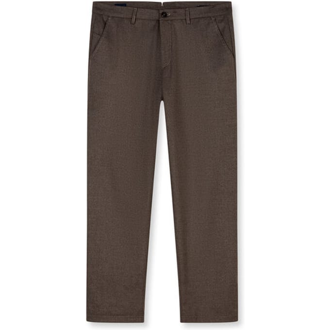 OLYMP Chino, Tapered Fit, Bruin