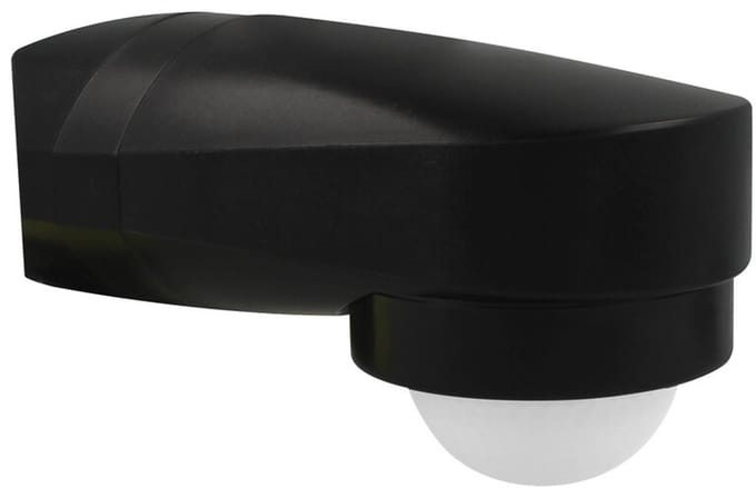 LED bewegingsmelder muur & hoek opbouw zwart 10m IP65