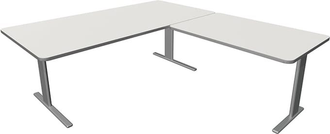Hoekbureau Unic comfort wit 200x220cm