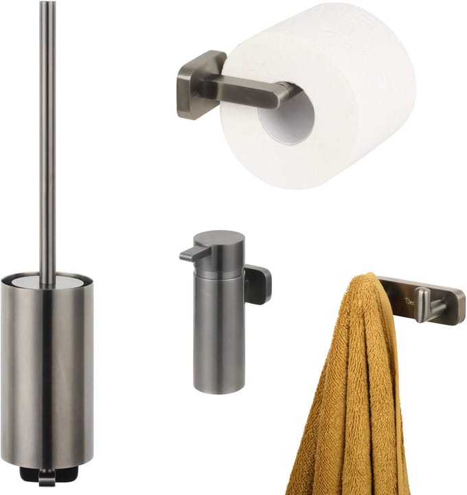 Ben Mykanto toiletset 4-delig geborsteld zwart