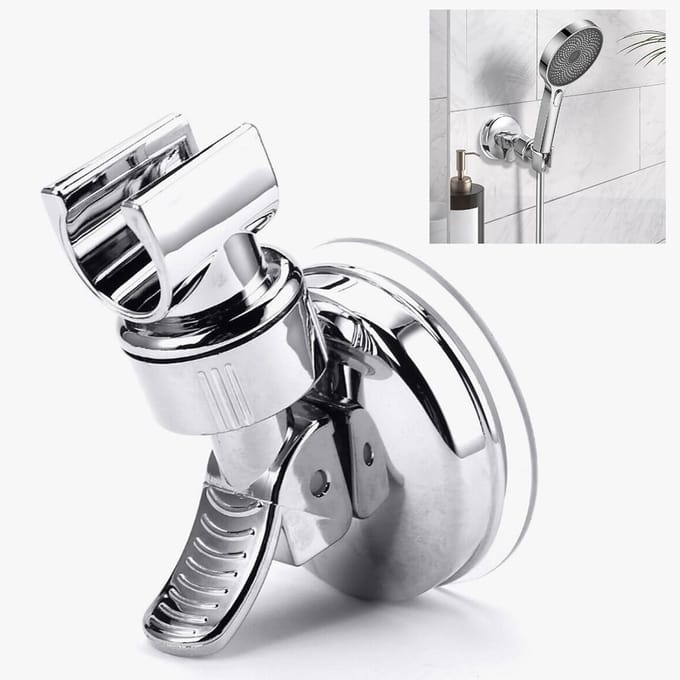 Douchehouder - Douchekop houder - Douchen naar wens - 360 graden verstelbaar - 10.5 cm - Zilver