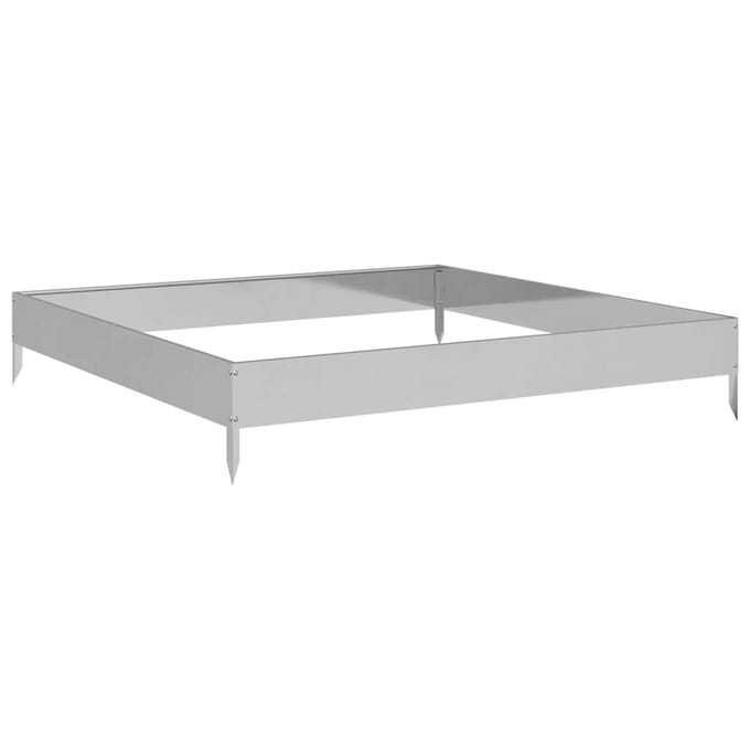 vidaXL - Plantenbak - verhoogd - 100x100x18,5 - cm - gegalvaniseerd - staal