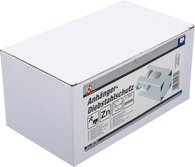 Aanhanger caravan disselslot kokermodel