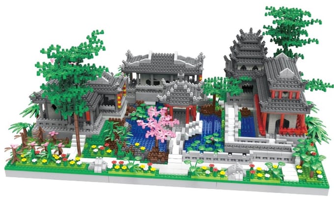 Mini bouwstenen - Chinese architectuur - 3628 stuks
