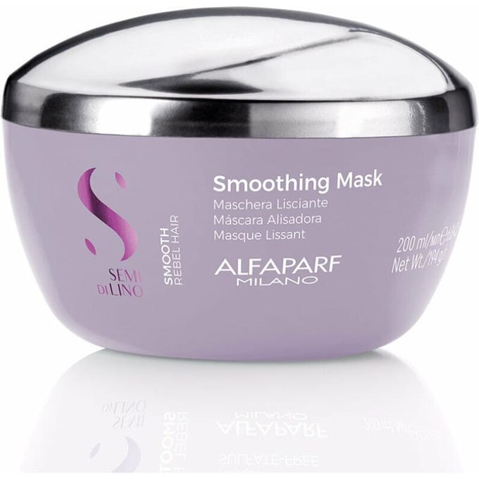 Alfaparf Milano Semi di Lino Smooth Smoothing Mask Hydraterende haarbehandeling Unisex 200 ml
