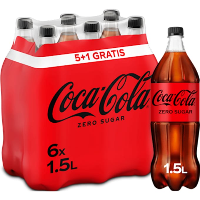 Coca Cola Zero - Petfles 6 x 1,5 liter