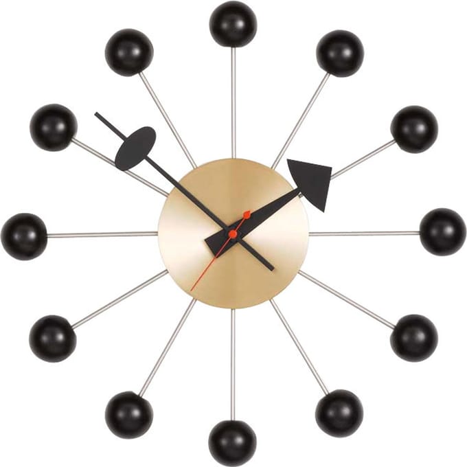 Vitra - Ball Clock - zwart